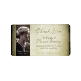 ヴィンテージフレームファミリーサンキューラベル ラベル