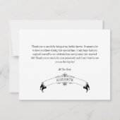 ヴィンテージフレームブライダルシャワーサンキューカード (裏面)