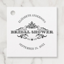 ヴィンテージフレームブライダルシャワー フェイバータグ