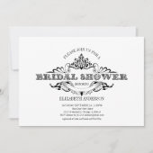 ヴィンテージフレームブライダルシャワー 招待状 (正面)