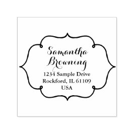 ヴィンテージフレームブラック&ホワイト+アイディア セルフインキングスタンプ