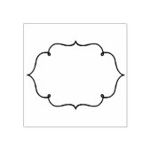 ヴィンテージフレームブラック&ホワイト+アイディア ラバースタンプ (インプリント)