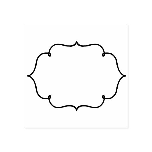 ヴィンテージフレームブラック&ホワイト+アイディア ラバースタンプ (インプリント)