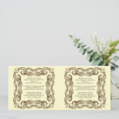 ヴィンテージフレームベビーブックの詩 招待状 (スタンド正面)