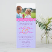 ヴィンテージフレームラブバード結婚式招待状 招待状 (スタンド正面)