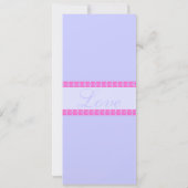 ヴィンテージフレームラブバード結婚式招待状 招待状 (裏面)