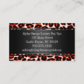 ヴィンテージフレームレオパードプロフェッショナル名刺 名刺 (裏面)