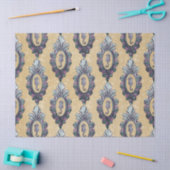 ヴィンテージフレーム付きシーホースの背景(タン) 薄葉紙 (クラフト)