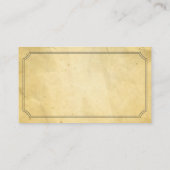 ヴィンテージフレーム古い紙組積造 名刺 (裏面)