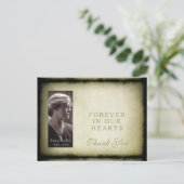 ヴィンテージフレーム悔やみや弔慰有難はがき ポストカード (スタンド正面)