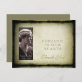 ヴィンテージフレーム悔やみや弔慰有難はがき ポストカード (正面/裏面)