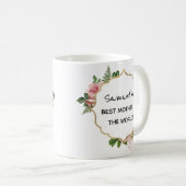 ヴィンテージフレーム母の日の贈り物 コーヒーマグカップ (正面右)