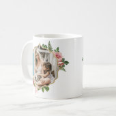 ヴィンテージフレーム母の日の贈り物 コーヒーマグカップ (正面左)