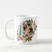 ヴィンテージフレーム母の日の贈り物 コーヒーマグカップ (左)