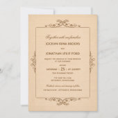 ヴィンテージフレーム結婚式招待状 招待状 (正面)