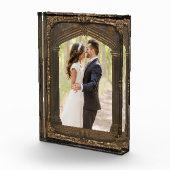 ヴィンテージフレーム自分の写真の結婚ポートレートを追加 フォトブロック (右)
