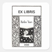 ヴィンテージフレーム蔵書票 スクエアシール (正面)