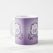 ヴィンテージフレーム60番目の誕生祝いマグカップ コーヒーマグカップ (正面左)