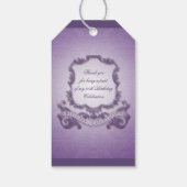 ヴィンテージフレーム80歳の誕生日ありがとうギフトラベル ギフトタグ (裏面)