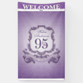 ヴィンテージフレーム95番目の誕生祝いバナー 横断幕 (縦)