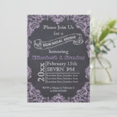 ヴィンテージフレーム、結婚シャルボードのリハーサル 招待状 (スタンド正面)