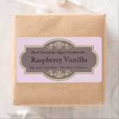 ヴィンテージフレーム(赤いグレーのフローラアクセント) ラベル (インサイチュ)