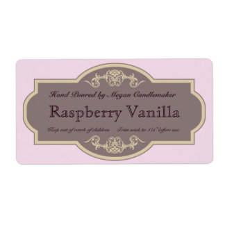 ヴィンテージフレーム(赤いグレーのフローラアクセント) ラベル