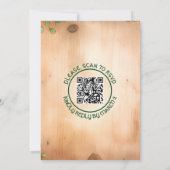 ヴィンテージフレームQRコードセントパトリックの日結婚の 招待状 (裏面)