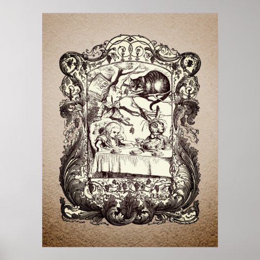 ヴィンテージフレームWonderlandキャラクター ポスター (正面)