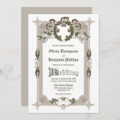 ヴィンテージフレ結婚ーム 招待状 (正面/裏面)