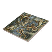 ヴィンテージフロッグとトアズ・バトラキアby Ernst Haeckel タイル (側面)