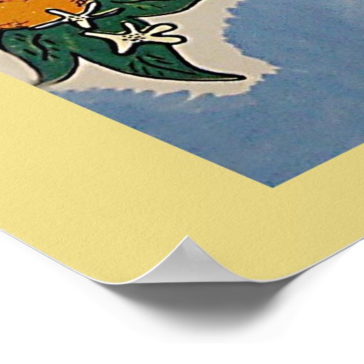 ヴィンテージフロリダのグリーティングツーリズムの地図 ポスター (角)