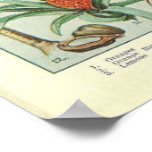 ヴィンテージフロリダの地図 – フローラ ポスター (角)