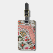 ヴィンテージフロリダの地図 ラゲッジタグ (正面縦)