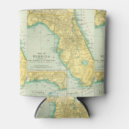 ヴィンテージフロリダの地図 缶クーラー