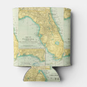 ヴィンテージフロリダの地図 缶クーラー (裏面)