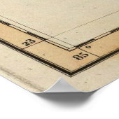 ヴィンテージフロリダの地図（1823年） ポスター (角)