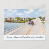 ヴィンテージフロリダはがき画像ピジョン鍵 ポストカード (正面)