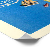 ヴィンテージフロリダアトラクトンズプリント ポスター (角)