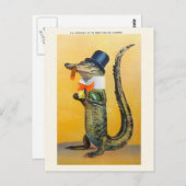 ヴィンテージフロリダアリゲーターポストカード ポストカード (正面/裏面)