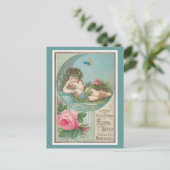 ヴィンテージフロリダウォーターアドwith Cherub 1888 ポストカード (スタンド正面)