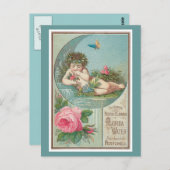 ヴィンテージフロリダウォーターアドwith Cherub 1888 ポストカード (正面/裏面)