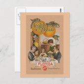 ヴィンテージフロリダオレンジとグレープフルーツ広告ポストカード ポストカード (正面/裏面)