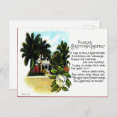 ヴィンテージフロリダクリスマスグリーティング シーズンポストカード (正面/裏面)
