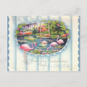 ヴィンテージフロリダクリスマスグリーティング ポストカード (正面)