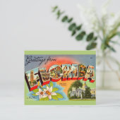 ヴィンテージフロリダグリーティング ポストカード (スタンド正面)