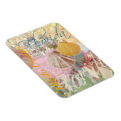 ヴィンテージフロリダトラベルビーチシェルコラージュ マグネット (右側)