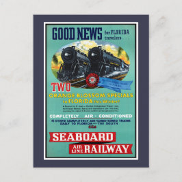 ヴィンテージフロリダトレイン ポストカード