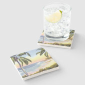 ヴィンテージフロリダビーチ場 ストーンコースター (横)