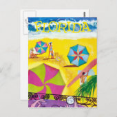 ヴィンテージフロリダビーチ旅行 ポストカード (正面/裏面)